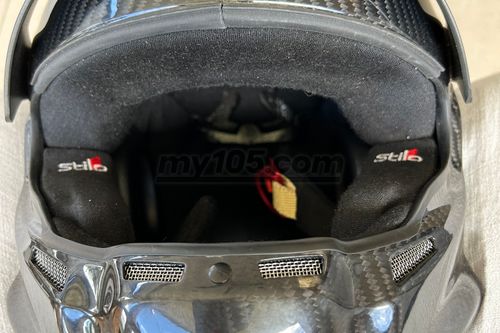 Carbon fibre Stilo rally helmet