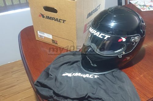 helmet and racing suit