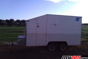 Enclosed trailer for sale.