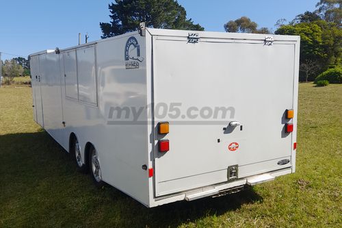 enclosed race car trailer