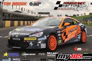 Front running Toyota 86 Racing Series race car
