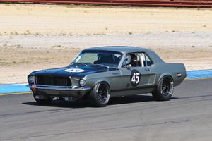 Front Running 1968 Ford Mustang Group N Car.