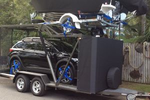 Combination vehicle trailer