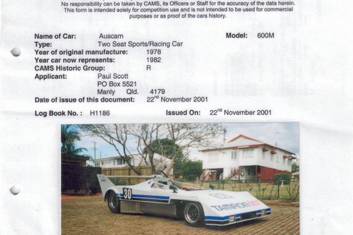Auscam Group R Sports Car