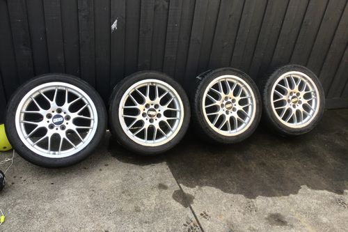 Original bbs 18 x8 rims with tyres 