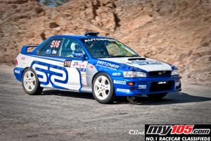 1998 Subaru STI RA rally car