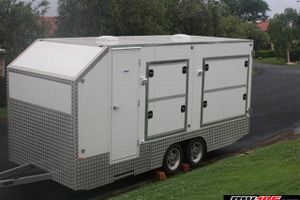 enclosed bike camper trailer