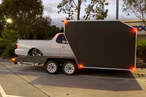 Semi Enclosed Car Trailer 2021