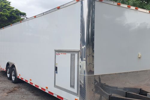Silverado and race trailer 